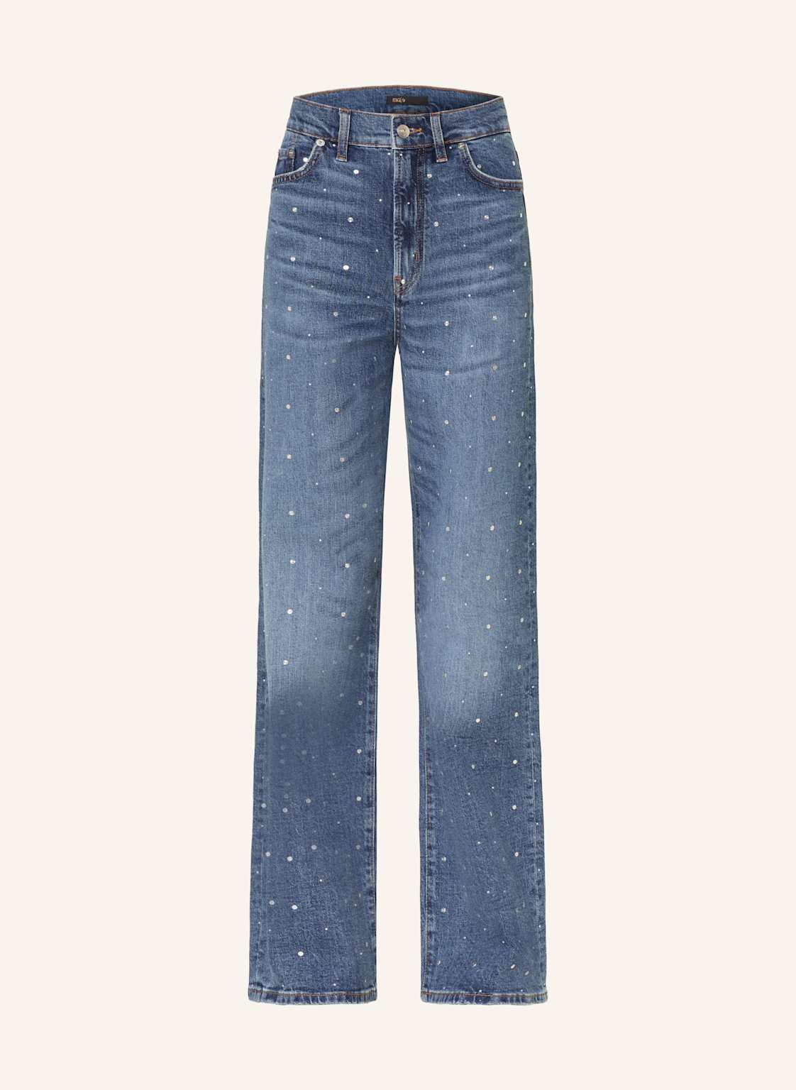 Maje Wide Leg Jeans Mit Nieten blau von Maje