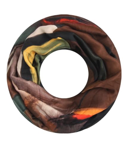 Majea Damen Loop Schal Schlauchschal Halstuch (880020) (braun 22) von Majea