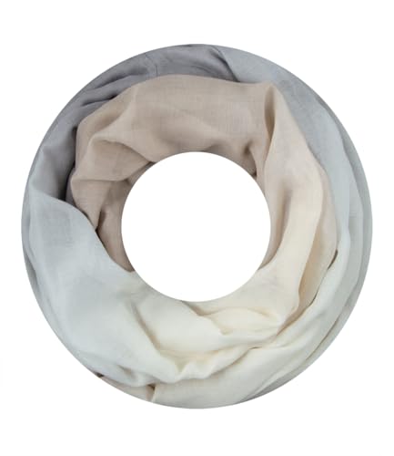 Majea Damen Loop Schal Schlauchschal Halstuch (880020) (grau 14) von Majea