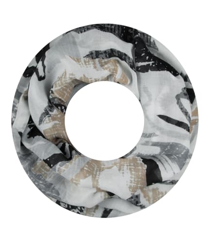 Majea Damen Loop Schal Schlauchschal Halstuch (880021) (schwarz 18) von Majea