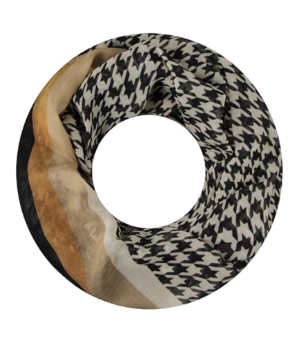 Majea Damen Loop Schal Schlauchschal Halstuch (880021) (schwarz 41) von Majea