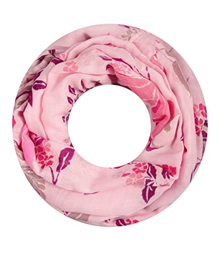 Majea Damen Loop Schal Schlauchschal Halstuch (880022) (rosa 14 von Majea