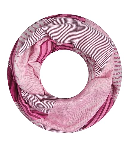 Majea Damen Loop Schal Schlauchschal Halstuch (880024) (pink 22) von Majea