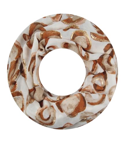Majea Damen Loop Schal Schlauchschal Halstuch (880025) (braun 15) von Majea