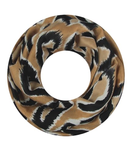 Majea Damen Loop Schal Schlauchschal Halstuch (880025) (camel 9) von Majea