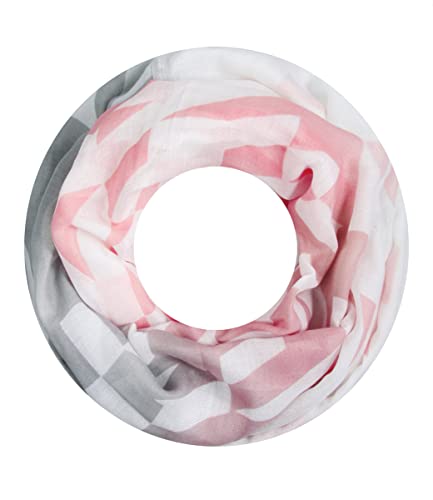 Majea Damen Loop Schal Schlauchschal Halstuch (880025) (rosa 5), 180 x 90 von Majea