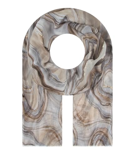 Majea Damen-Schal Tuch Kopftuch Halstuch Schal Damen-Stola (880031) (beige 21) von Majea