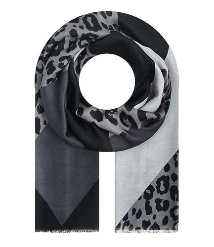 Majea Damen-Schal Tuch Kopftuch Halstuch Schal Damen Stola (880b8bde-d634-4f44-84de-89a9a15cf7ed) (grau 6) von Majea