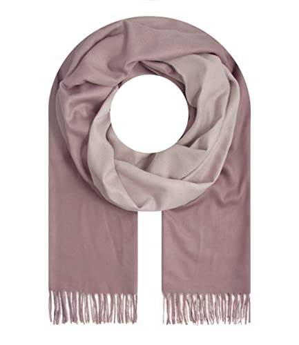 Majea Damenschal Winterschal Strickschal Damen Schal (880040) (alt rosa 6), 195 x 75 von Majea