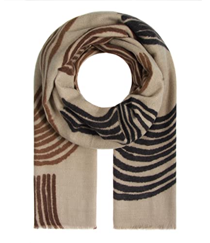 Majea Damenschal Winterschal Strickschal Damen Schal (880040) (beige 10), 180 x 90 von Majea