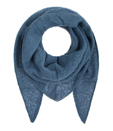 Majea Damenschal Winterschal Strickschal Damen Schal (880042) (blau 17) von Majea