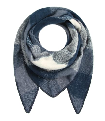 Majea Damenschal Winterschal Strickschal Damen Schal (880042) (blau 2) von Majea