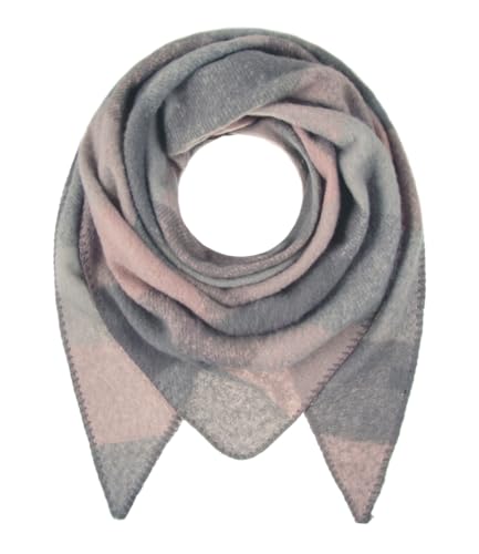 Majea Damenschal Winterschal Strickschal Damen Schal (880042) (hellgrau 2) von Majea