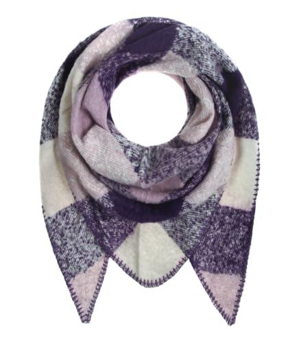 Majea Damenschal Winterschal Strickschal Damen Schal (880042) (lila 2) von Majea