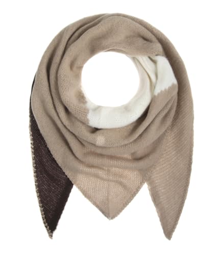 Majea Damenschal Winterschal Strickschal Damen Schal (880044) (beige 4) von Majea