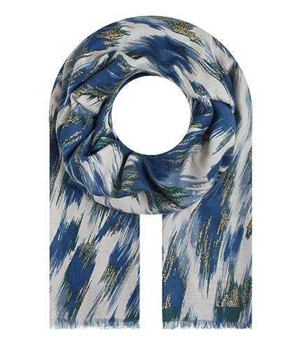 Majea Halstücher Damen Tuch Kopftuch Halstuch Schal Damen-Schal Tücher Damen Stola (880030) (blau 29) von Majea