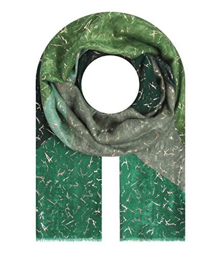 Majea Halstücher Damen Tuch Kopftuch Halstuch Schal Damen-Schal Tücher Damen Stola (880033) (grün 13), 180x90 von Majea