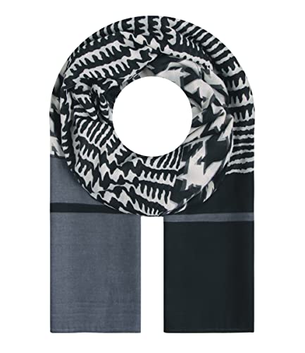Majea Halstücher Damen Tuch Kopftuch Halstuch Schal Damen-Schal Tücher Damen Stola (880034) (schwarz 2) von Majea