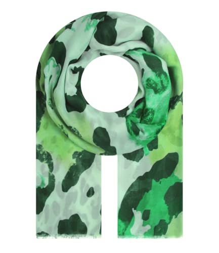 Majea Halstücher Damen Tuch Kopftuch Halstuch Schal Damen-Schal Tücher Damen Stola (880035) (grün 10) von Majea