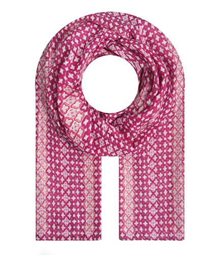 Majea Halstücher Damen Tuch Kopftuch Halstuch Schal Damen-Schal Tücher Damen Stola (880033) (pink 22), 180x90 von Majea