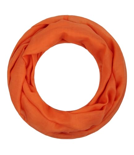 Majea Loop Alice schmaler Damen-Schal Loop Frühlingsschal Schlauchschal Rundschal Tuch uni unisex unifarben einfarbig Halstuch (mandarin) von Majea