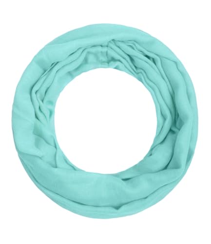 Majea Loop Alice schmaler Damen-Schal Loop Frühlingsschal Schlauchschal Rundschal Tuch uni unisex unifarben einfarbig Halstuch (mint) von Majea