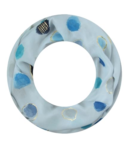 Majea Loop Schal Damen Schlauchschal Halstuch schmaler Loopschal (880050) (blau 4), Einheitsgröße von Majea