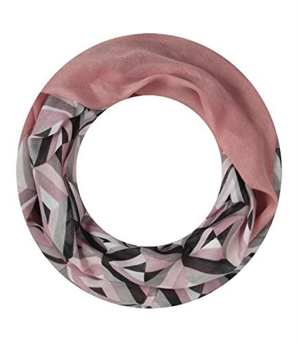 Majea Loop Schal Damen Schlauchschal Halstuch schmaler Loopschal (880050) (rosa 9) von Majea