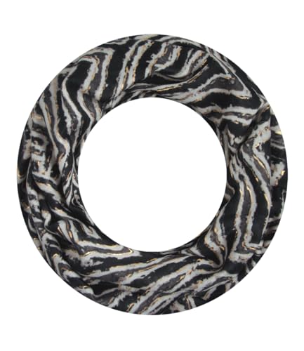 Majea Loop Schal Damen Schlauchschal Halstuch schmaler Loopschal (880050) (schwarz 13) von Majea