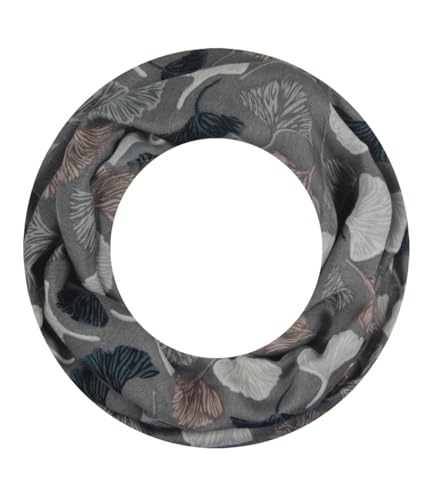 Majea Loop Schal Damen Schlauchschal Halstuch schmaler Loopschal (880051) (grau 13) von Majea