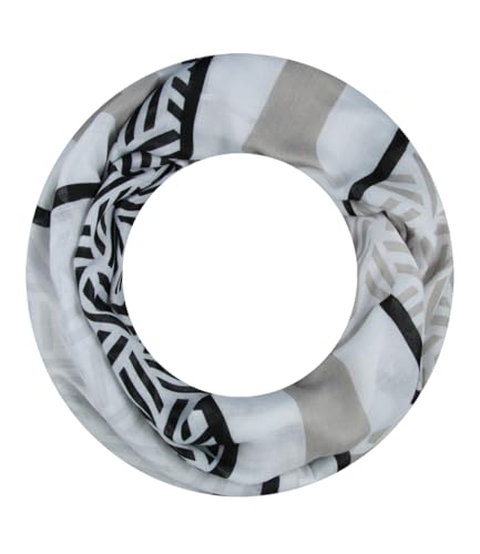 Majea Loop Schal Damen Schlauchschal Halstuch schmaler Loopschal (880051) (grau 14) von Majea