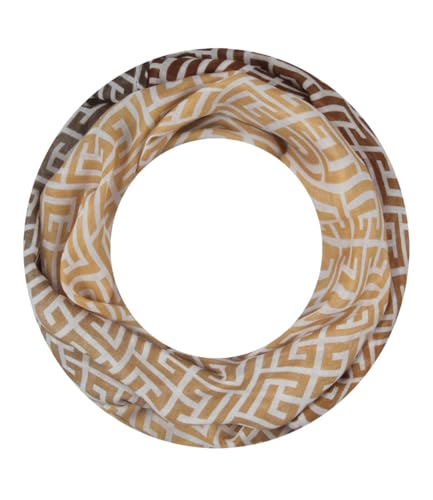 Majea Loop Schal Damen Schlauchschal Halstuch schmaler Loopschal (880052) (braun 7) von Majea