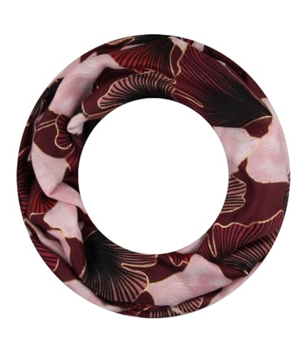 Majea Loop Schal Damen Schlauchschal Halstuch schmaler Loopschal (880053) (rot 3) von Majea
