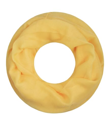 Majea Loop Cary Basic Schal Tuch Damen-schal Schlauchschal Rundschal Halstücher uni unifarben Loopschal einfarbig (880005) (gelb 1) von Majea