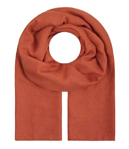 Majea Damen-Halstuch Pareo Sarong Tuch Damen Schal Tuch einfarbig uni Schals und Tücher (880011) (rost-braun) von Majea