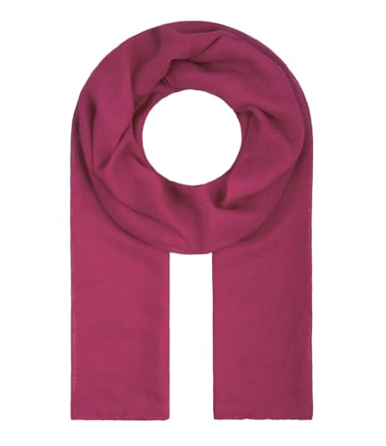 Majea Tuch Lima schmal geschnittenes Damen-Halstuch uni Schal einfarbig Sommerschal Sommer Halstuch (880010) (magenta) von Majea