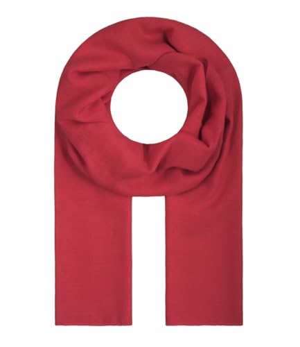 Majea Tuch Lima schmal geschnittenes Damen-Halstuch uni Schal einfarbig Sommerschal Sommer Halstuch (880010) (rot) von Majea