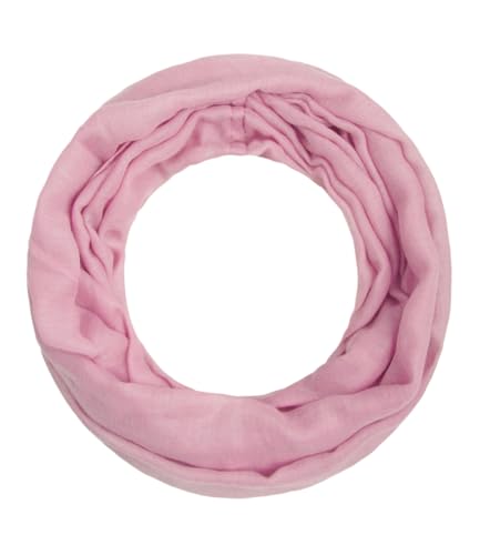 Majea Loop Alice schmaler Damen-Schal Loop Frühlingsschal Schlauchschal Rundschal Tuch uni unisex unifarben einfarbig Halstuch, Rosa, 160x52 von Majea
