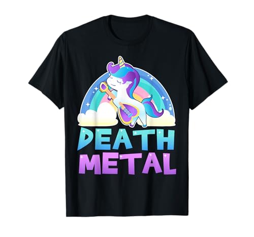 Heavy Death Metal Einhorn T-Shirt für Herren Damen Kinder T-Shirt Heavy Death Metal Einhorn T-Shirt für Herren Damen Kinder T-Shirt von Majestätischer Einhorn-Merch