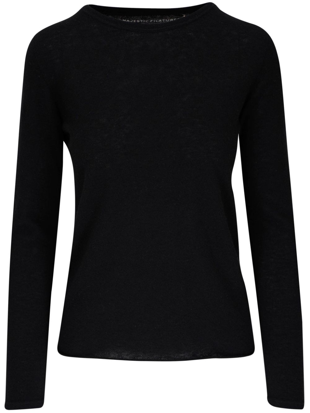 Majestic Filatures Kaschmirpullover mit Rundhalsausschnitt - Schwarz von Majestic Filatures