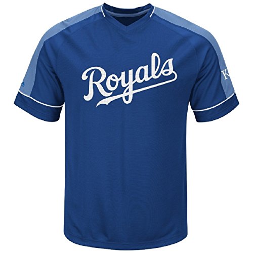 Kansas City Royals Majestic MLB "Lead Off Hitter" V-Neck Men's Fashion Jersey von Majestic