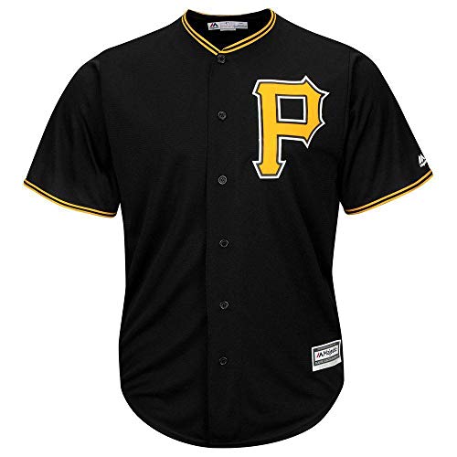 Majestic Pittsburgh Pirates Cool Base MLB Trikot Alternate Schwarz L von Majestic