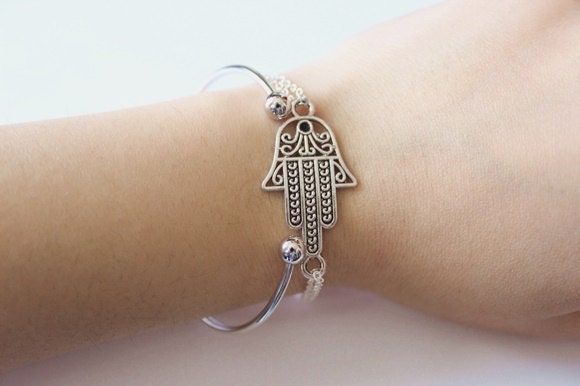 Silber Hamsa Armband Silber Hamsa Armband von MajesticEncounters