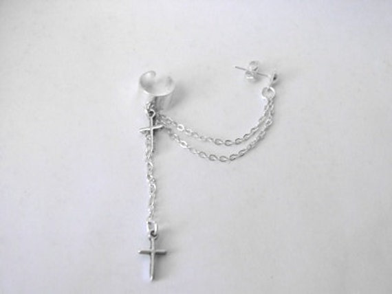 Silber Kreuz Ohrstecker Silber Kreuz Ohrstecker von MajesticEncounters