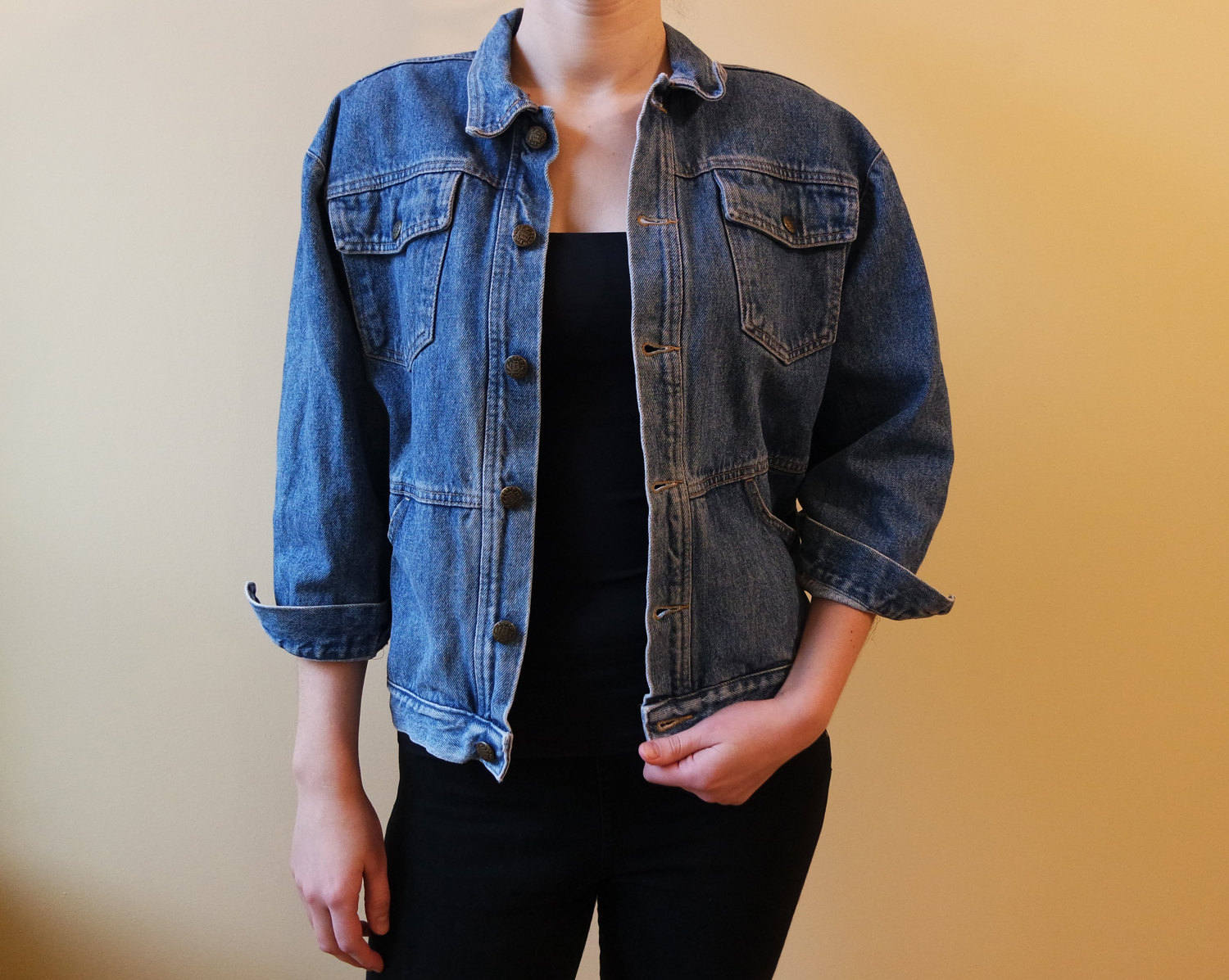 80Er 90Er Vintage Jeans Oversized Jeansjacke Western Wear Wild Weste Blau 80Er 90Er Vintage Jeans Oversized Jeansjacke Western Wear Wild Weste Blau von MajesticOwlet