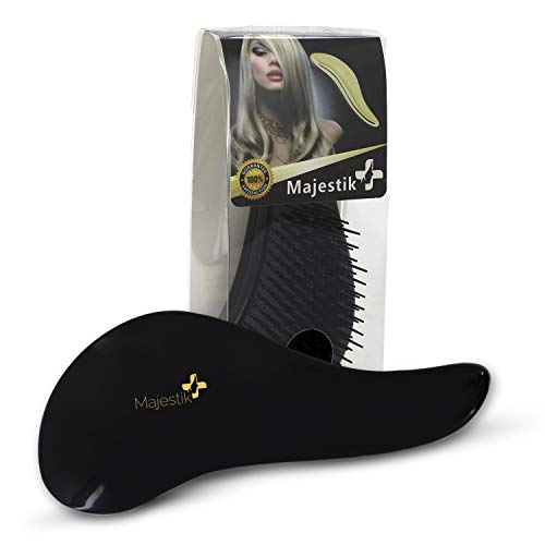 Entwirren Haar-Bürste, beste Profi-Salon-Qualität, die Verwendung in Nass- und Trockenbürste, keine Schmerzen mehr - Wellenförmig, lockig oder dünnes Haar auf Frauen, Mädchen und Kinder, in Schwarz Entwirren Haar-Bürste, beste Profi-Salon-Qualität, die Verwendung in Nass- und Trockenbürste, keine Schmerzen mehr - Wellenförmig, lockig oder dünnes Haar auf Frauen, Mädchen und Kinder, in Schwarz von Majestik+