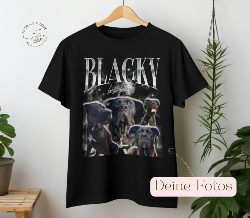 90S Bootleg Shirt Personalisiert in Schwarz, Gold // Tiktok 90S Bootleg Shirt Personalisiert in Schwarz, Gold // Tiktok von MajouDesigns