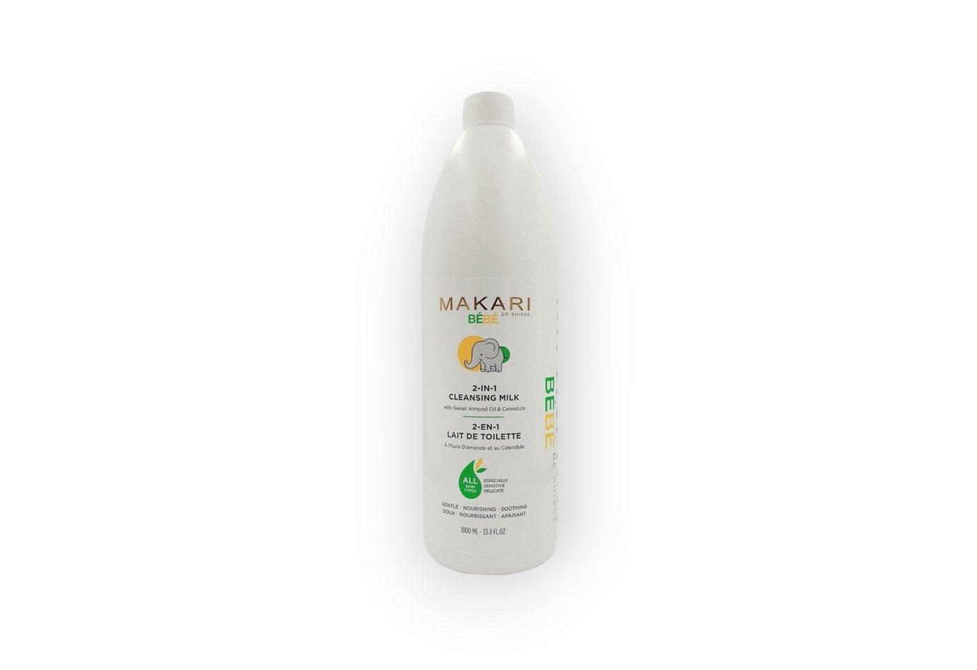 Makari Körpermilch Makari Bebe 2-N-1 Cleansing Milk 1000ml Makari Körpermilch Makari Bebe 2-N-1 Cleansing Milk 1000ml von Makari