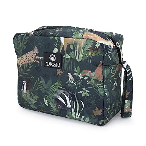 wasserdichte Kosmetiktasche für Mamas, für Schwangere, für die ganze Familie, für Mädchen. Große Kosmetiktasche, Organizer für Toilettenartikel, Kosmetika Makaszka Kollektion Woodland wasserdichte Kosmetiktasche für Mamas, für Schwangere, für die ganze Familie, für Mädchen. Große Kosmetiktasche, Organizer für Toilettenartikel, Kosmetika Makaszka Kollektion Woodland von Makaszka