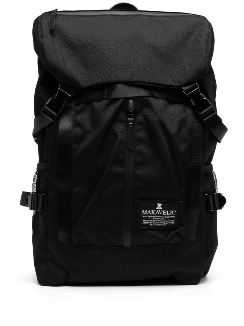 Makavelic Rucksack mit Logo-Patch - Schwarz von Makavelic